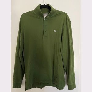 Lacoste - Long sleeve polo size 5 Medium, forest green